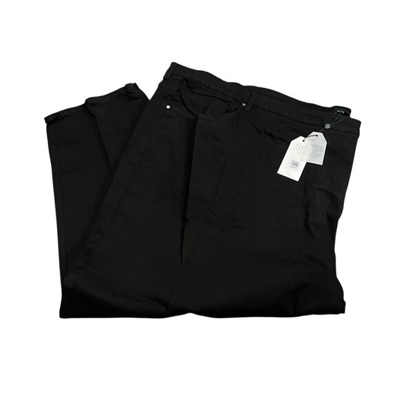 Universal Standard Seine High Waisted Skinny Jeans Sz 40 (4XL) Black 32" Inseam - Picture 2 of 7